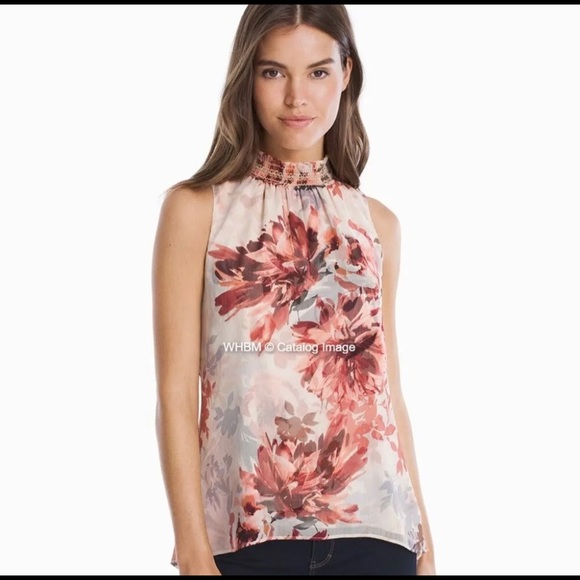 White House Black Market Floral casual Top (size: XS) - Picture 1 of 7